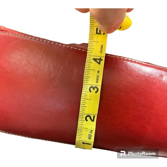 Nordstrom red leather wristlet - GORGEOUS - LIKE NEW! 👛 - Picture 6 of 11